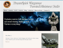 Tablet Screenshot of dreamspiritwargaming.com